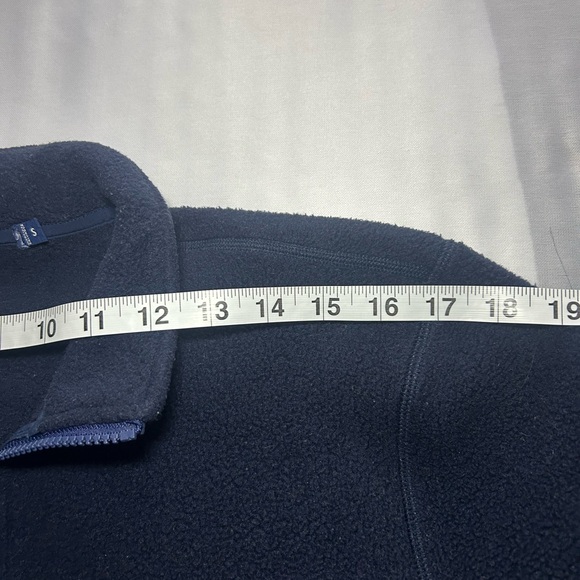 Vineyard Vines Women’s Pullover Fleece Navy Blue 1/4 Zip Long Sleeve, Size S - Picture 5 of 11
